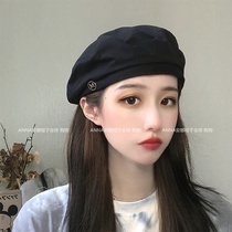 Japanese beret female autumn and winter ins octagonal hat subnet red Korean version of Joker Japanese British retro painter hat tide