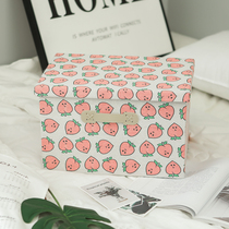 Folding student bed fabric storage box covered Oxford cloth storage box girl heart folding dormitory extra large