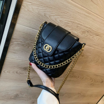 Singapore Womens Bag Official Limited Genuine Leather Texture Chain Girls Fashion 100 Hitch Glinger Single Shoulder Inclined Satchel Bag