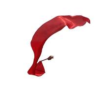 Upgraded dance red ribbon ribbon Rod support frame Yangko long silk dance Liu Rong original red silk cloth props supplies