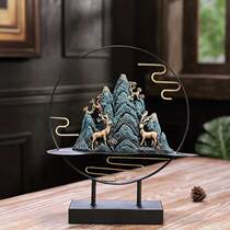 New Chinese wine cabinet creative ornaments simple rockery fortune jewelry office desktop furnishings home move wedding