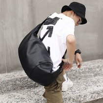Hong Kong Super capacity mens leather travel Big bag shoulder bag leisure water dumpling bag shoulder bag tide