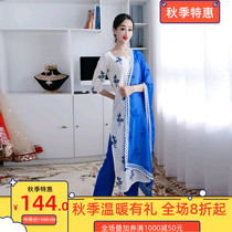 Indian clothing female fluttering Yiman womens clothing 2021 new performance clothing practice suit side cover than clothing three sets