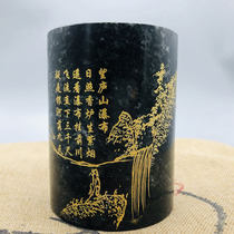 Source straight for Chinas Big Four jade < pen holders > Lone Mountain Jade Pendulum 2 catties y46