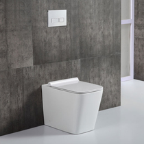 Wall-type floor-to-ceiling toilet hidden embedded hidden water tank ceramic against the wall small apartment square wall row seat