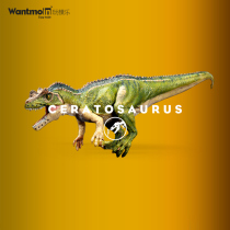 Wantmoin playing model Horn Nose Dragon Model Emulation Dinosaur Animal Model Toys Plastic Jurassic Toy