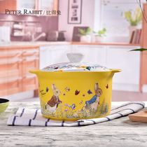 British Pidel casserole stew pot household ceramic soup pot open fire high temperature resistant stone pot ceramic pot Pot Pot