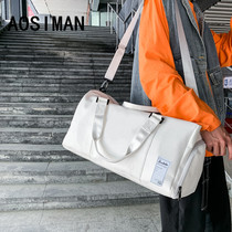 Shoe space Portable travel bag Large-capacity travel bag One-shoulder luggage bag Various snacks Wudang school Mud spring