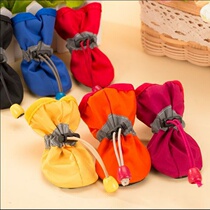 Teddy puppy shoes a set of four seasons small dogs can not fall off bear pet coat and waterproof rain shoes