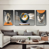 Modern minimalist living room decorative painting Nordic abstract tripty painting atmospheric light luxury creative sofa background wall hanging painting