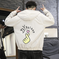 Men Coats Spring Autumn Season 2022 New Trends Handsome 100 hitch student casual blouses with cap overalls jacket tide