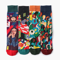 CrazySocks French New Design Series sports cotton socks men and women tide socks