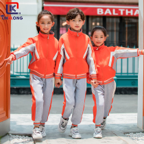 Kindergarten garden clothes Winter thickened sports three-piece set Primary school uniform Autumn and winter clothing velvet suit Childrens class clothes