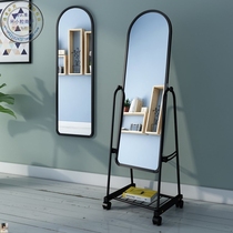 Mirror full body dressing mirror hanging wall type household vertical mirror full body beauty dressing