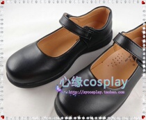 Heart edge cosplay universal cos shoes Girls cos shoes Student leather shoes can be daily