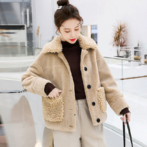 Gush thickened jacket woman 2022 new autumn and winter even cap cashmere sweatshirt female short in warm cotton cardiff