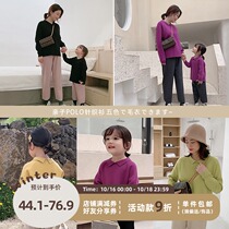 Youyou parent-child clothing spring and autumn knitwear 2021 New Tide fashion mother sweater girl long sleeve shirt