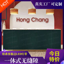 Paint paint front desk reception desk cashier imitation marble bar Net Red welcome desk beauty salon arc high end