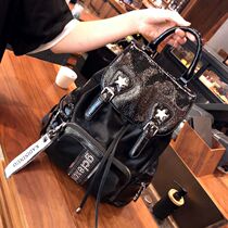 Tide Cards Ultra Fire Double Shoulder Bag Women 2021 New Fashion 100 Hitch Superior Sense Ocean Backpack Large Capacity Womens Bag