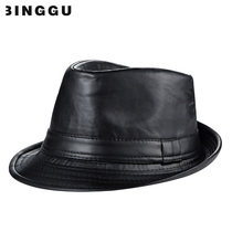 Hat male spring and autumn middle-aged elderly hat male Winter British Jazz hat men autumn winter leisure old man father leather hat