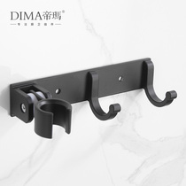 Handheld shower bracket buckle fixing seat adjustable universal accessories non-perforated water heater shower head adhesive hook