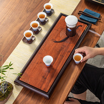 Bamboo High-end Delicate Tea Tray Office With Drainage Type Bamboo Dry Bubble Pan New Chinese Rectangular Tea Table Home