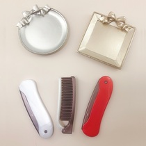 Japan imports large-wound DAISO comb Toon Oil Antistatic Massage Curly Hair Comb Travel Portable Mini Folding Comb