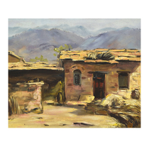 Li Tings original hand-painted landscape oil painting solitary Province Art Association living room decorative painting collection