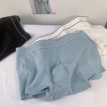 Cherry Bater Bater Pure Cotton Men Breathable Comfort Four-corner Underpants Soft Midwaist Antibacterial Big Code Shorts Flat Angle Pants
