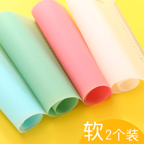 Pad board writing test transparent desktop learning table mat book A3A2 desk writing table mat board clip childrens class table mat A4 test paper student plastic thick cartoon cute silicone pad soft non-slip