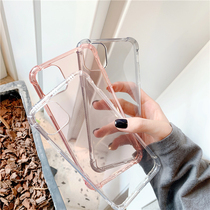  Transparent anti-fall soft shell 11Pro Max mini Apple X XS XR mobile phone shell iPhone12 8plus 7 female 6p silicone personality creative simple full