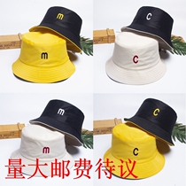 Fisherman hat woman autumn and winter Korean version Double face wearing sunscreen hat Zins Soft girl cute little fresher 100 hitch cap