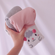 Female baby cotton pants winter childrens velvet thickened cotton pants 0-1-2-3 years old 4 girls leggings Western style pants