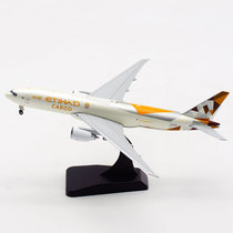 JC Wings 1:400 aircraft model alloy Etihad Boeing B777-200 A6-DDD cargo plane