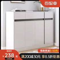 Shoe cabinet home door large capacity solid wood color small apartment balcony storage hall Hall simple shoe rack