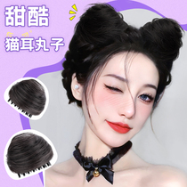 Maruko-head wigs haircut naturally grabs clamp hair plate hair generator fluffy cat ear wigs