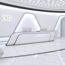 Alien-shaped paint front desk reception desk creative company bar medical beauty desk cashier fashion welcome desk custom