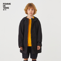 pomme pengma autumn and winter new boys and girls loose styling casual poplin windbreaker coat coat AJ2202200