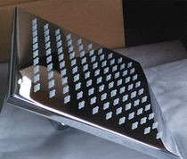 Quality square 10-inch copper shower flower sprinkle head nozzle Single-head food grade self-cleaning silicone nozzle bathroom shower