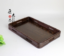 Mahogany incense burner storage plate chicken wing wood rectangular wood tray wooden tea plate solid wood fruit plate special offer