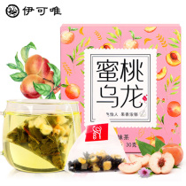 30g * 1 box of honey peach oolong tea flower fruit grain tea cold tea combined flower tea fruit triangle bag tea