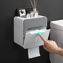 Free Punch Creative Waterproof Tissue Shelf Toilet Paper Box Toilet Paper Towel Box Toilet Toilet Paper Shelve With Reel