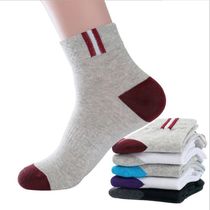 10 pairs of stockings children male stockings ins ins tide autumn winter autumn cotton spring autumn women solid color Japanese long tube