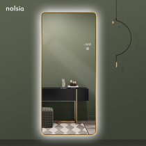 Smart dressing mirror with frame Wall Wall with light led luminous floor wall decoration mirror cloakroom fitting mirror