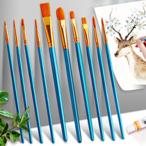 A set of drawing pen boutique children's powder painting pen suite painting chopsticks to learn how to wash oil and paint brush hair