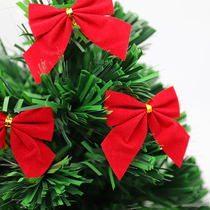 Huachi 6cm red bow Christmas tree decoration pendant diy Christmas decorations 12 sets