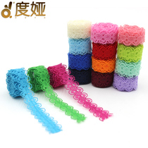 New color hollow thin lace accessories handmade diy dress skirt collar curtain decoration black strip