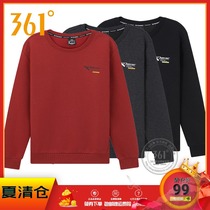 361 degrees mens long-sleeved sports sweater 2020 spring and autumn new round neck pullover sweater 361 casual mens top