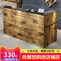 Restaurant Beauty Salon Simple modern retro cashier Clothing store Bar counter Front desk Reception counter Counter Restaurant