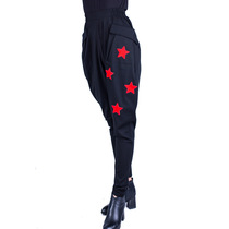 Sailor dance breeches summer Roman silk trousers harem pants one piece on behalf of hair 61073 red five-star